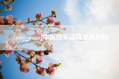 广安中国冠军品牌是真的吗
