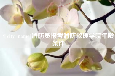 广安消防员报考消防救援学院年龄条件