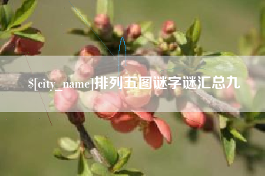 广安排列五图谜字谜汇总九