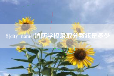 广安消防学校录取分数线是多少