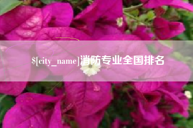广安消防专业全国排名