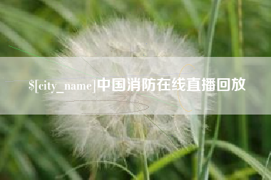 广安中国消防在线直播回放