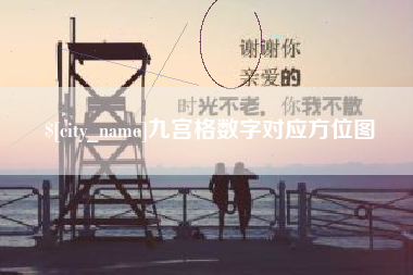 广安九宫格数字对应方位图