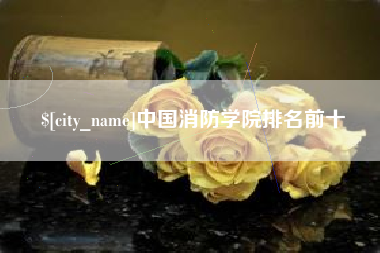 广安中国消防学院排名前十