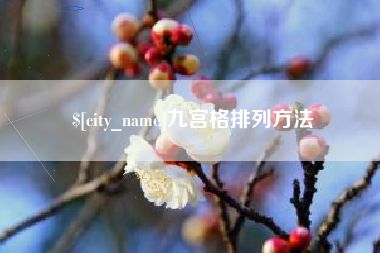 广安九宫格排列方法