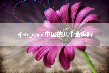 广安中国的几个金牌啊