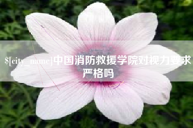 广安中国消防救援学院对视力要求严格吗