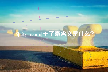 广安王子豪含义是什么？