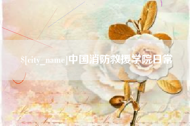 广安中国消防救援学院日常