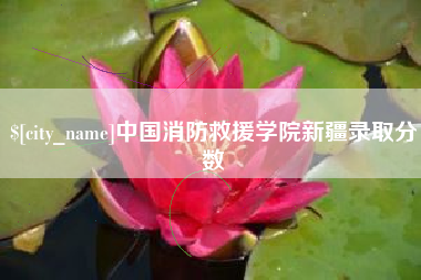 广安中国消防救援学院新疆录取分数