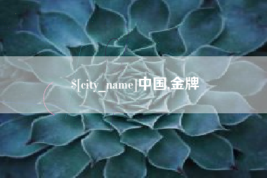 广安中国,金牌