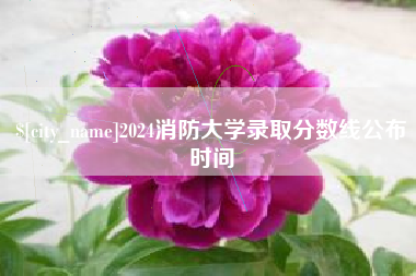 广安2024消防大学录取分数线公布时间