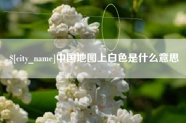 广安中国地图上白色是什么意思
