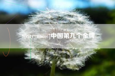 广安中国第九个金牌