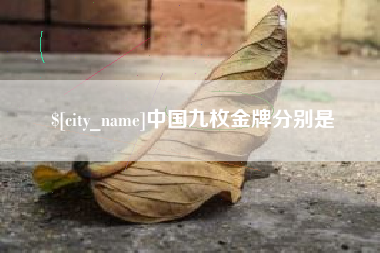 广安中国九枚金牌分别是