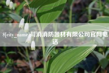 广安川消消防器材有限公司官网电话