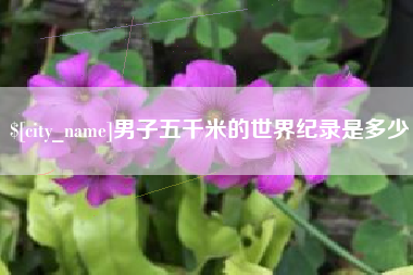 广安男子五千米的世界纪录是多少