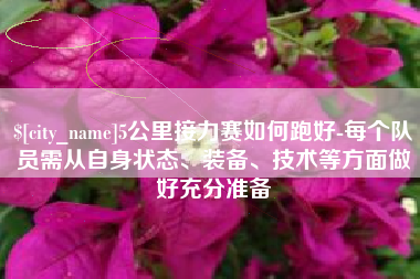广安5公里接力赛如何跑好-每个队员需从自身状态、装备、技术等方面做好充分准备