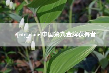 广安中国第九金牌获得者