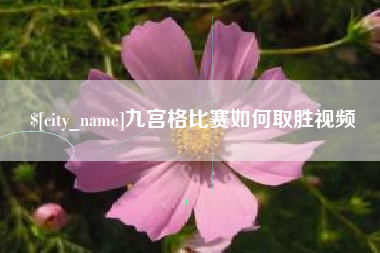 广安九宫格比赛如何取胜视频