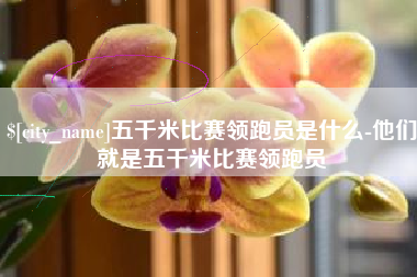 广安五千米比赛领跑员是什么-他们就是五千米比赛领跑员