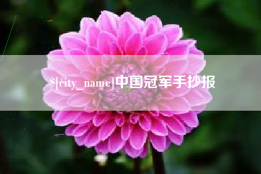 广安中国冠军手抄报