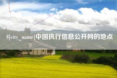 广安中国执行信息公开网的地点