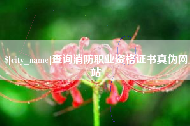 广安查询消防职业资格证书真伪网站