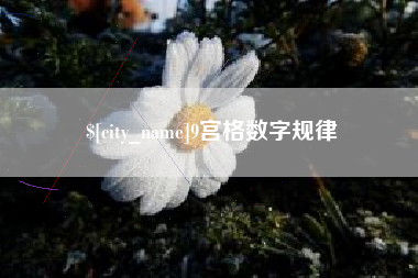 广安9宫格数字规律