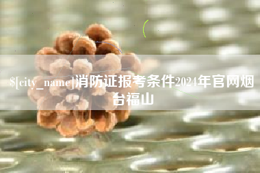 广安消防证报考条件2024年官网烟台福山