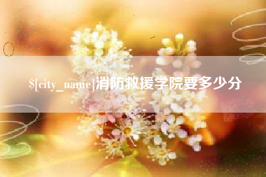 广安消防救援学院要多少分